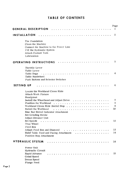 Heald 273A Operation Service and Repair Parts Manual